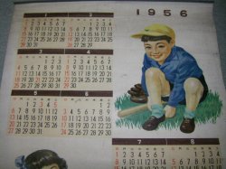 画像2: 平信用金庫　男の子と女の子イラスト入1956年カレンダー