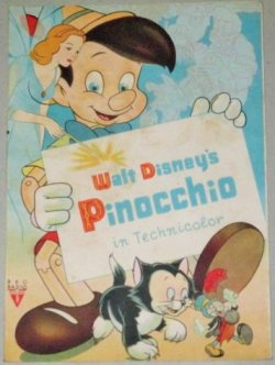 画像1: ウォルト・ディズニー製作「ピノキオ」映画パンフレット