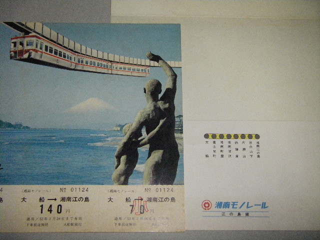 画像1: 湘南モノレール7周年記念乗車券/袋付