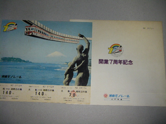 画像2: 湘南モノレール7周年記念乗車券/袋付